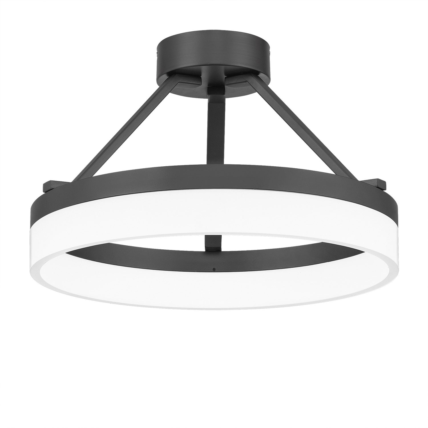 LED Semi Flush Mount in Oil Rubbed Bronze from the Cohen collection By Quoizel PCOH1716OI