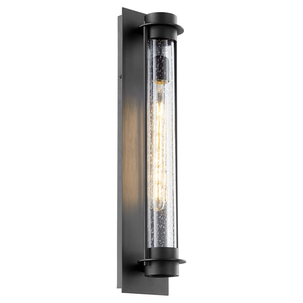 Quorum	708-24-69 Exterior Wall Sconce in Textured Black from the Roope collection