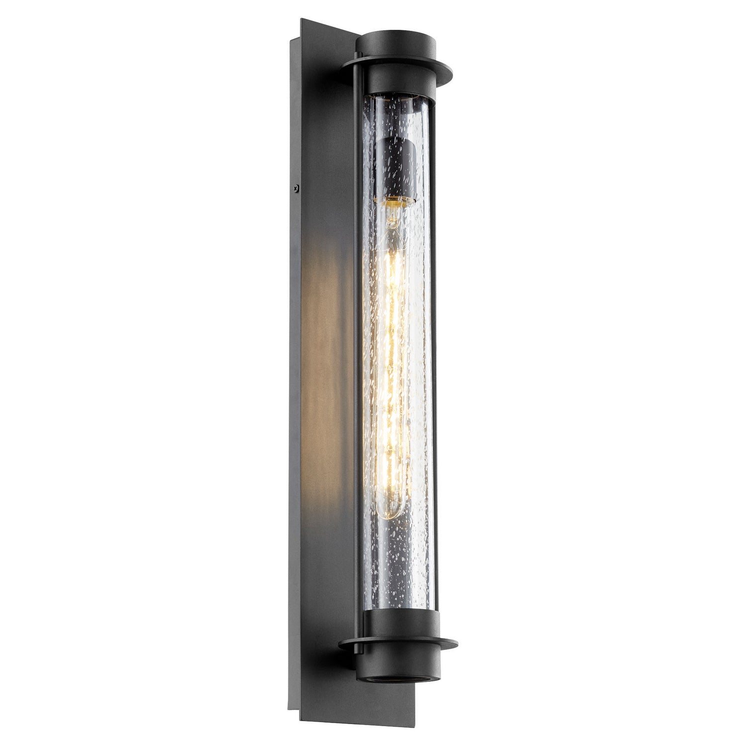 Quorum	708-24-69 Exterior Wall Sconce in Textured Black from the Roope collection