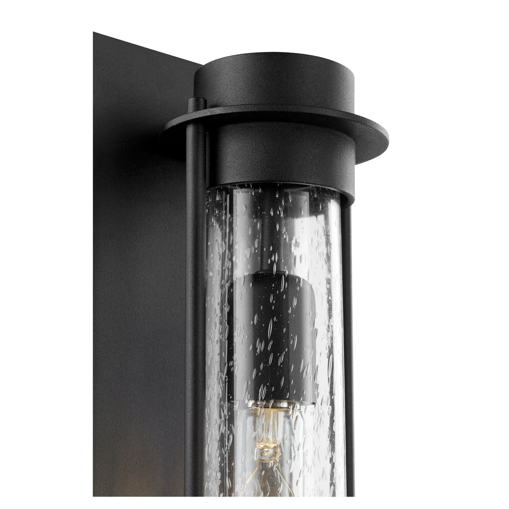 Quorum	708-24-69 Exterior Wall Sconce in Textured Black from the Roope collection